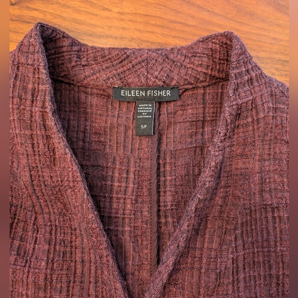Eileen Fisher cardigan size small - stone brown - Picture 5 of 6